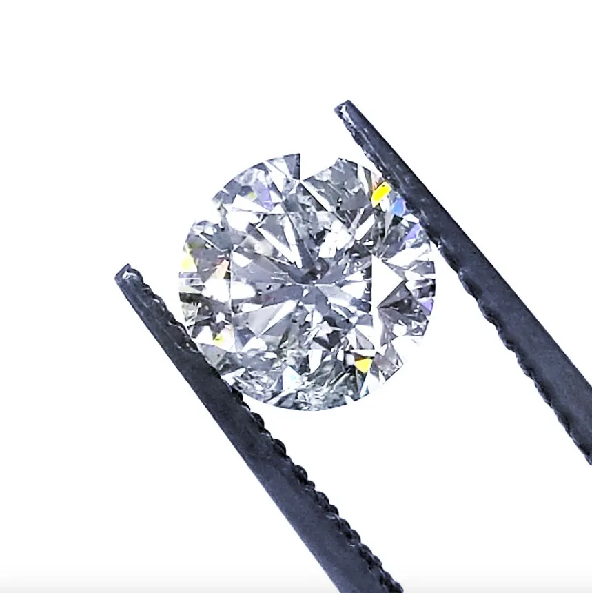 0.50 Carat Diamond Solitaire Engagement Ring F I2 Appraised Natural Round Cut