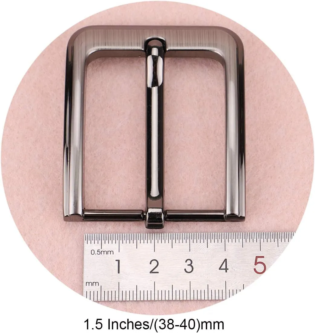 1.5 Inches (38-40 Mm) Belt Buckle Single Prong Square Replacement Buckle for Men Women Belt