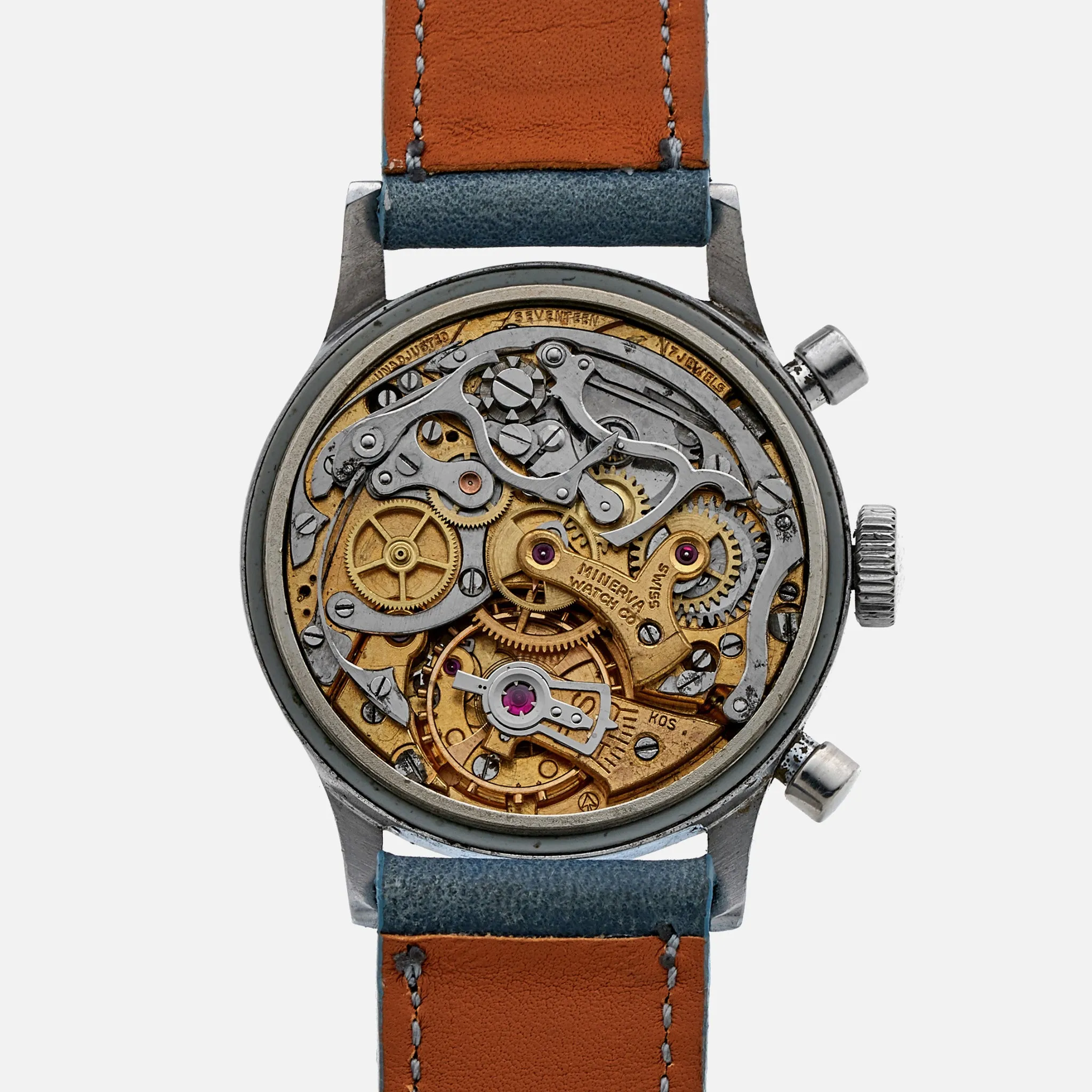 1940s Minerva Chronograph Ref. 1335 With Two-Tone Dial