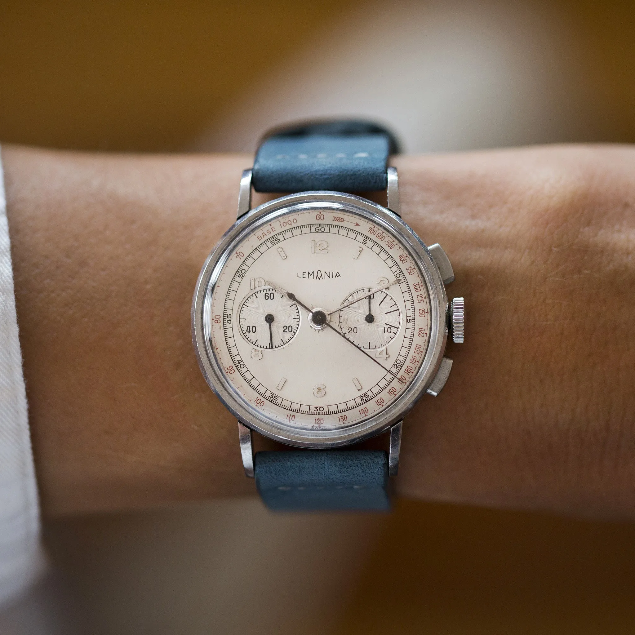 1950s Lemania Chronograph With CH27 Movement