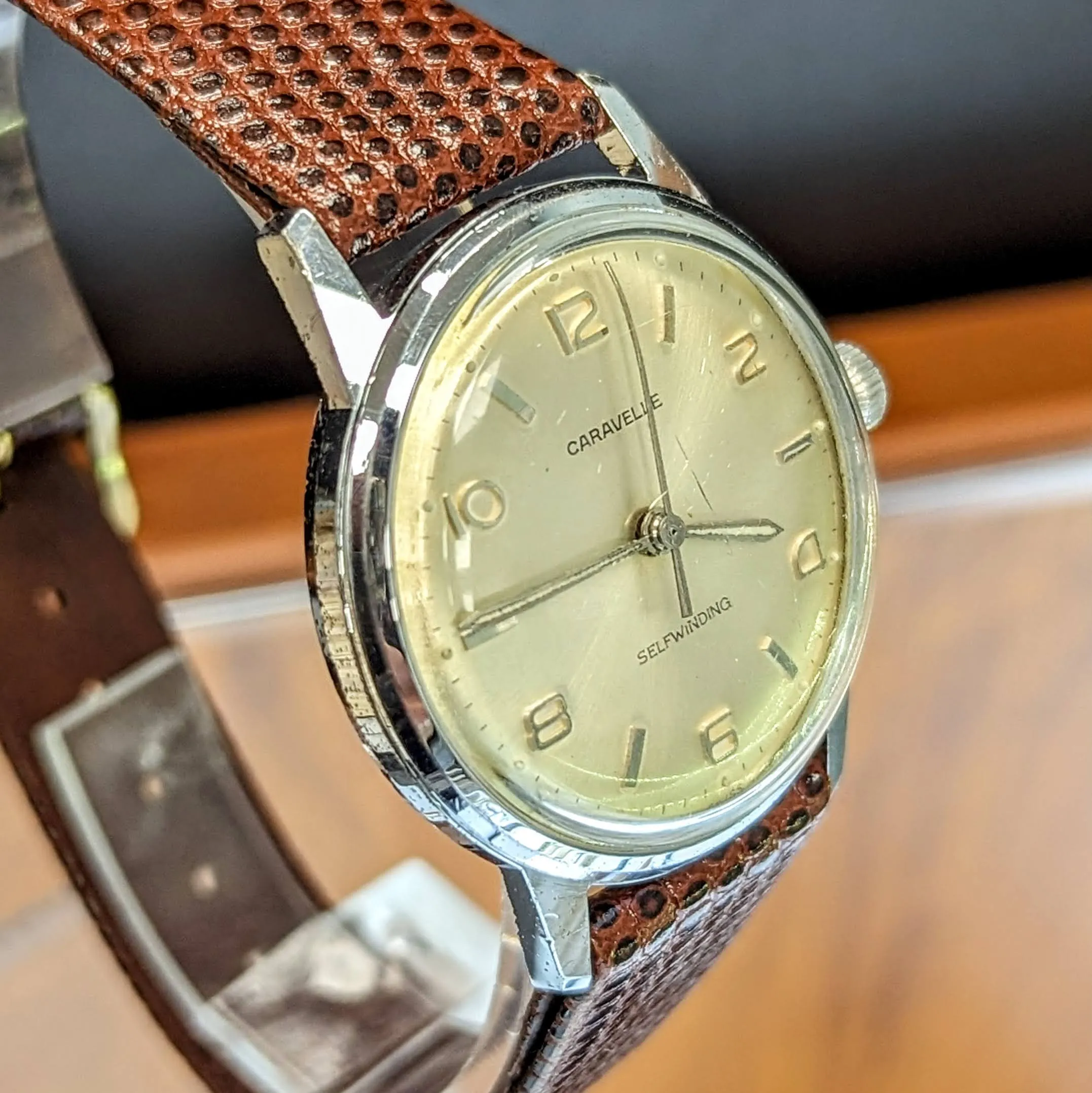 1964 CARAVELLE Selfwinding Wristwatch by Bulova – Vintage Swiss Watch