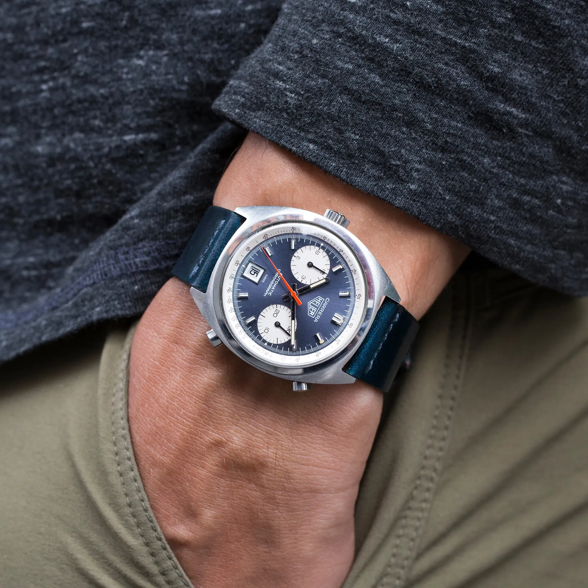 1970s Heuer Carrera Reference 1153N