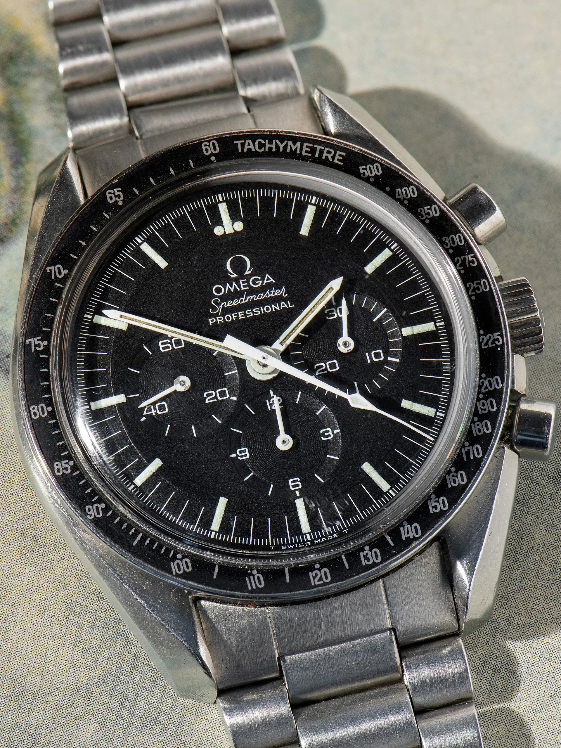 1974 Omega Speedmaster Professional (Ref. 145.022-69) "Straight Writing" Case Back