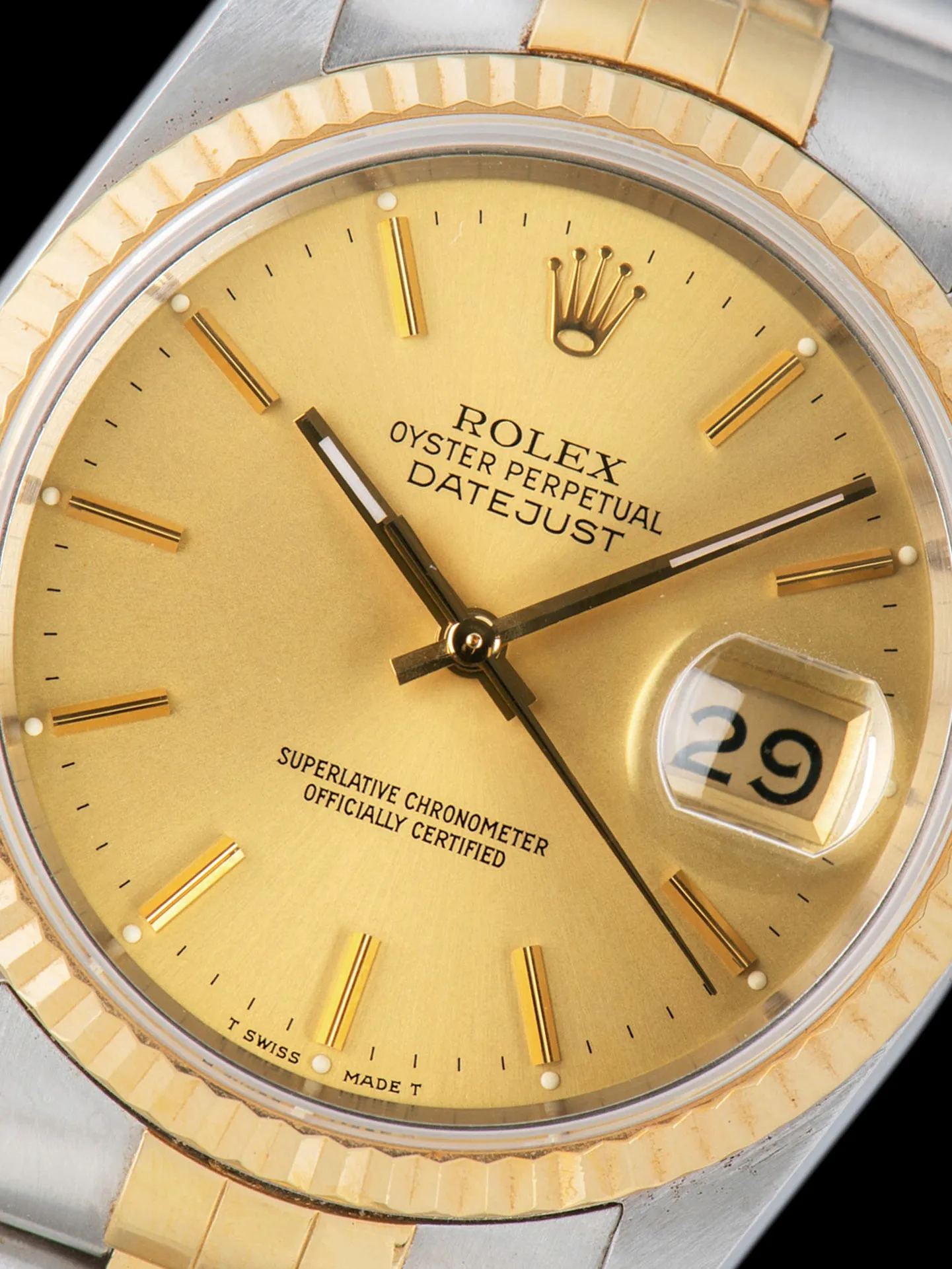 1988 Rolex Two-Tone Datejust (Ref. 16233) Champagne Dial W/ Box & Papers