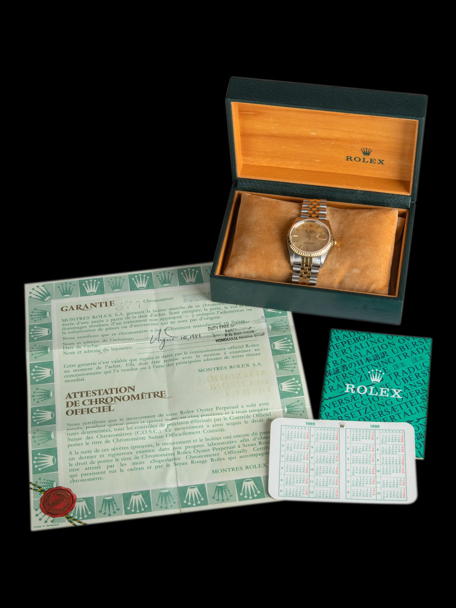 1988 Rolex Two-Tone Datejust (Ref. 16233) Champagne Dial W/ Box & Papers