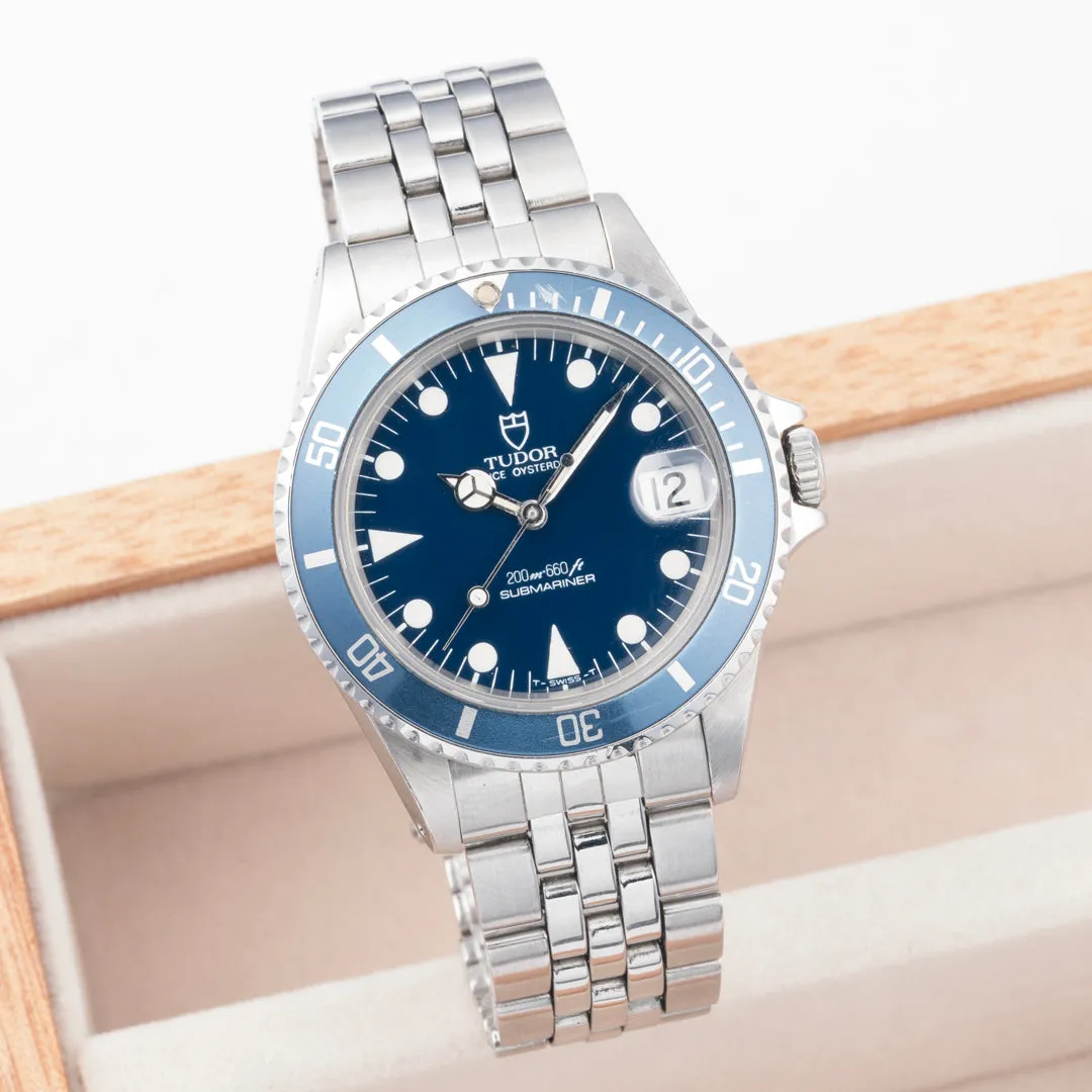 1990 Tudor Submariner Date Blue Ref. 75090