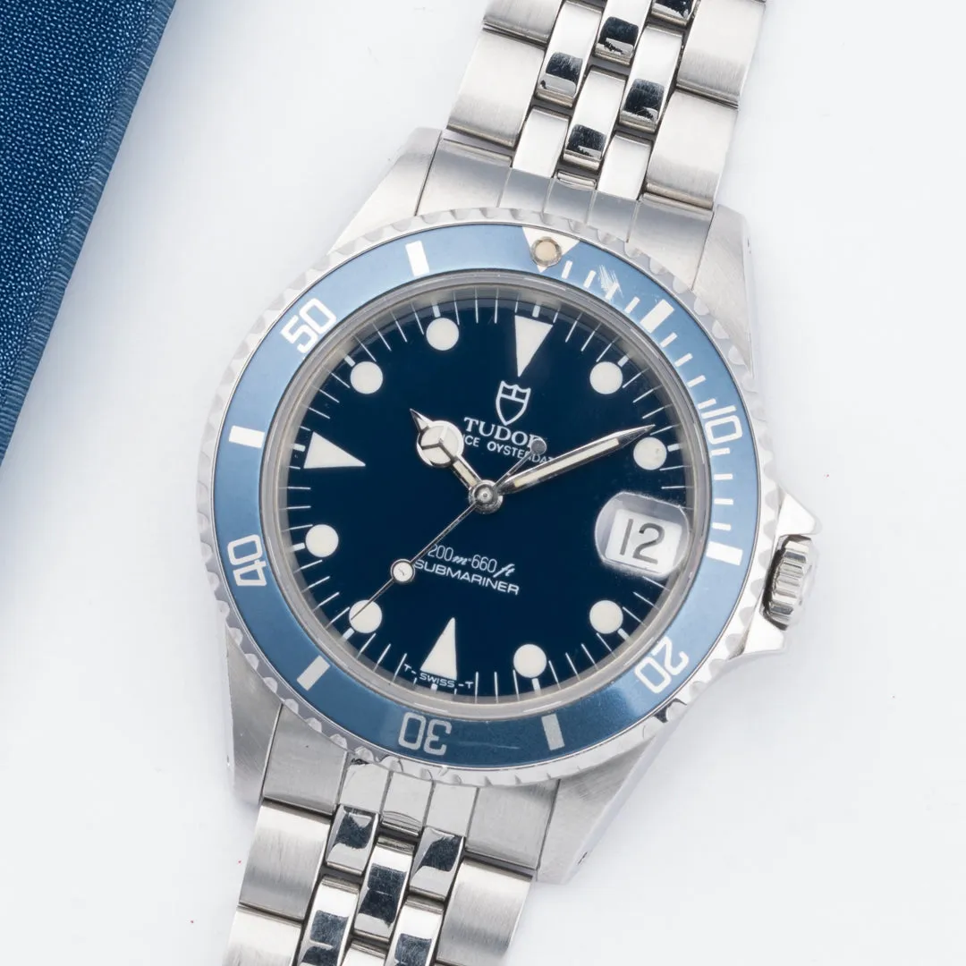 1990 Tudor Submariner Date Blue Ref. 75090