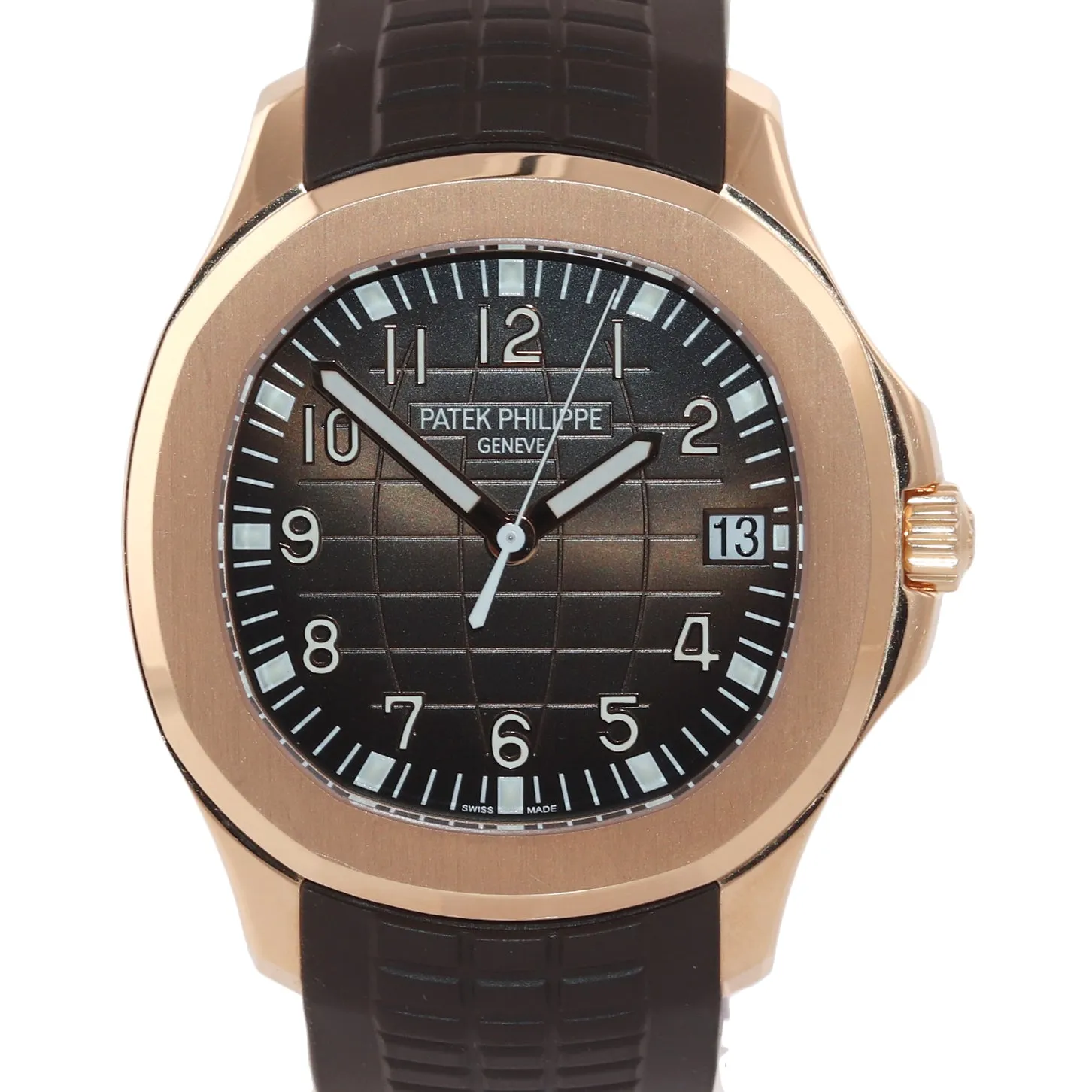 2016 PAPERS 5167R Patek Philippe Aquanaut Rose Gold Brown 40mm Tropical Watch