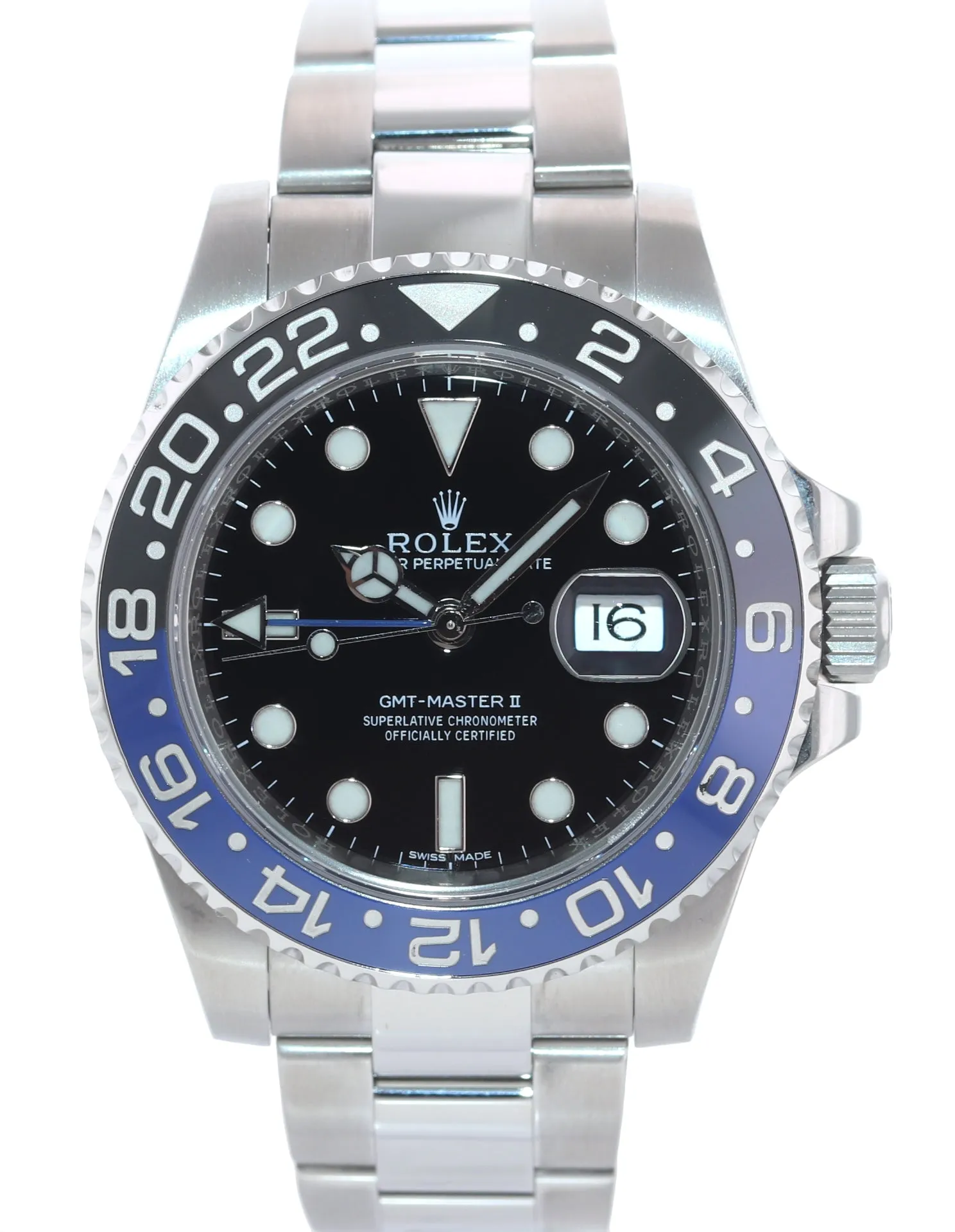 2018 Rolex GMT Master II 116710 BLNR Steel Ceramic Batman Blue Watch Box Hangtag