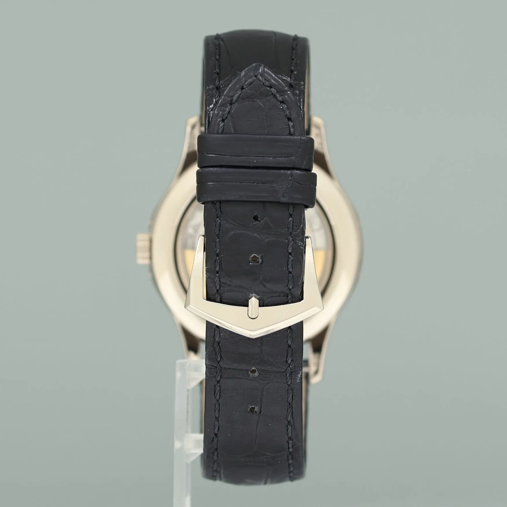 2022 PAPERS Patek Philippe 5205G White Gold Annual Calendar Moon Phase Blue Watch