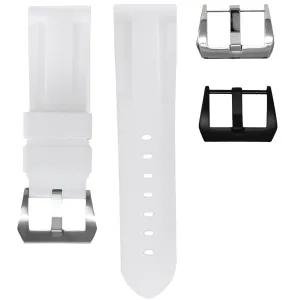 24MM LUG WIDTH STRAP - ARCTIC WHITE RUBBER