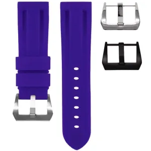 24MM LUG WIDTH STRAP - ROYAL PURPLE RUBBER