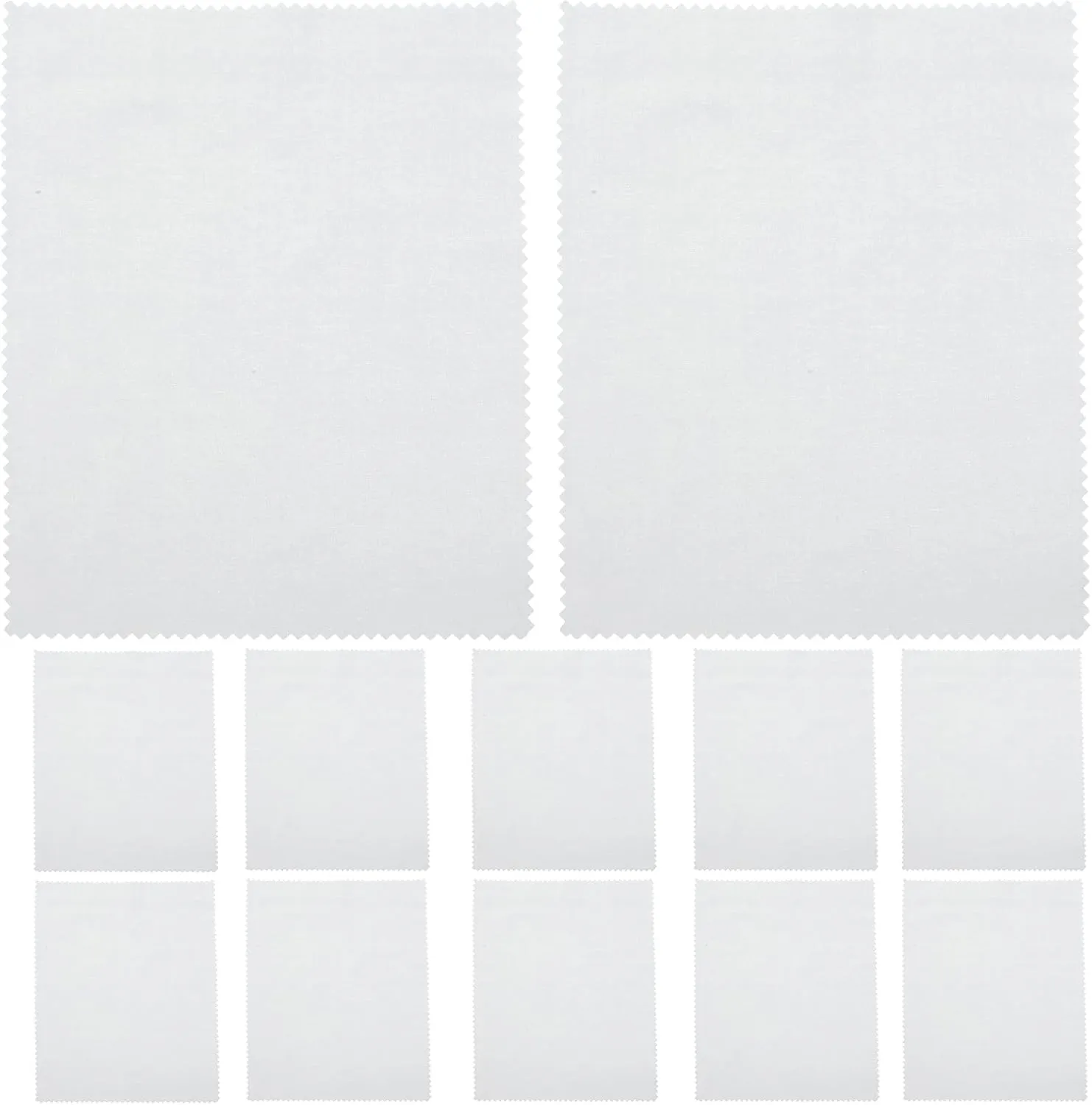 50pcs Polishing Cloths - Soft Cleaning Cloths for Gold, Silver, and Platinum Jewelry - 5.62x5.9 Inches