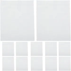 50pcs Polishing Cloths - Soft Cleaning Cloths for Gold, Silver, and Platinum Jewelry - 5.62x5.9 Inches