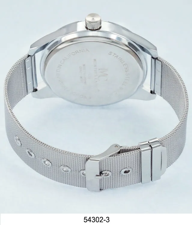 5430-Montres Carlo Mesh Band Watch