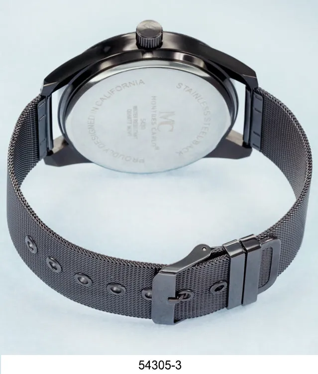 5430-Montres Carlo Mesh Band Watch