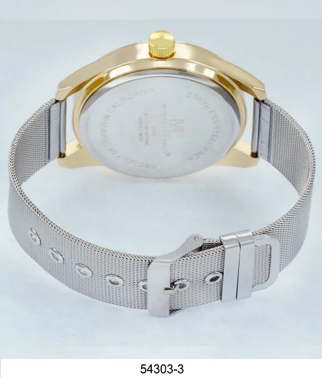 5430-Montres Carlo Mesh Band Watch