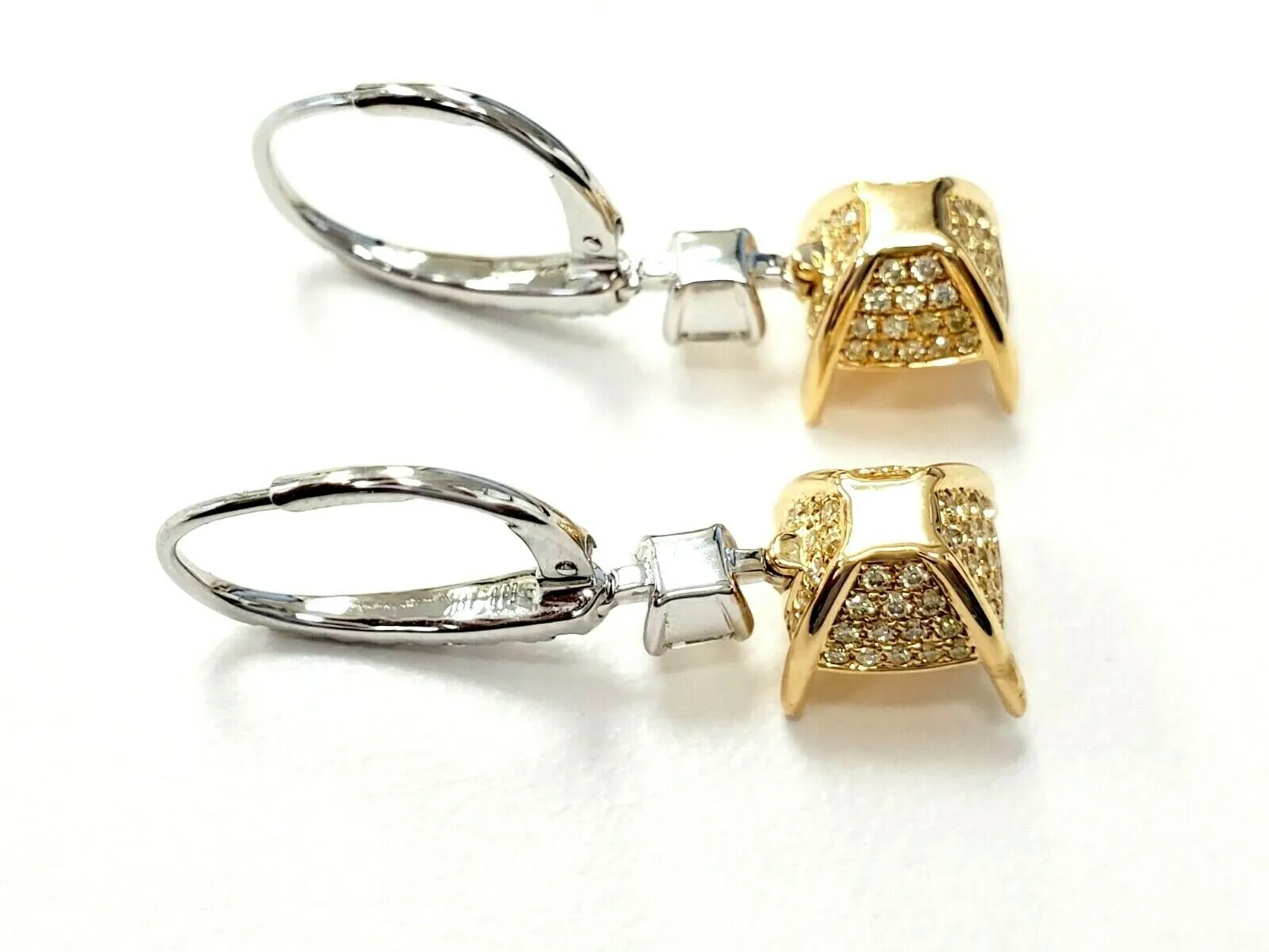 8 CT Drop Earrings Natural Yellow Color Diamonds Pair Cushion Cut GIA Certified