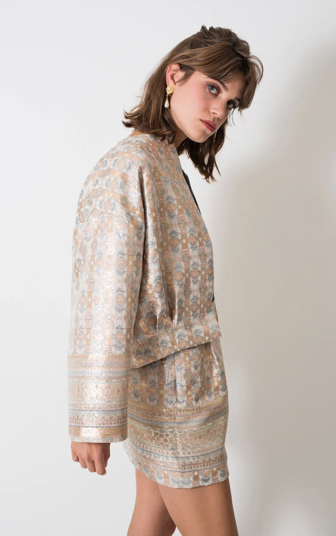 Alice Metallic Brocade Jacket