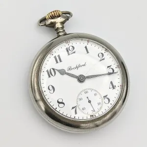 Antique 1910 ROCKFORD Pocket Watch Size 18s Grade 935 17 Jewels Pocket Watch