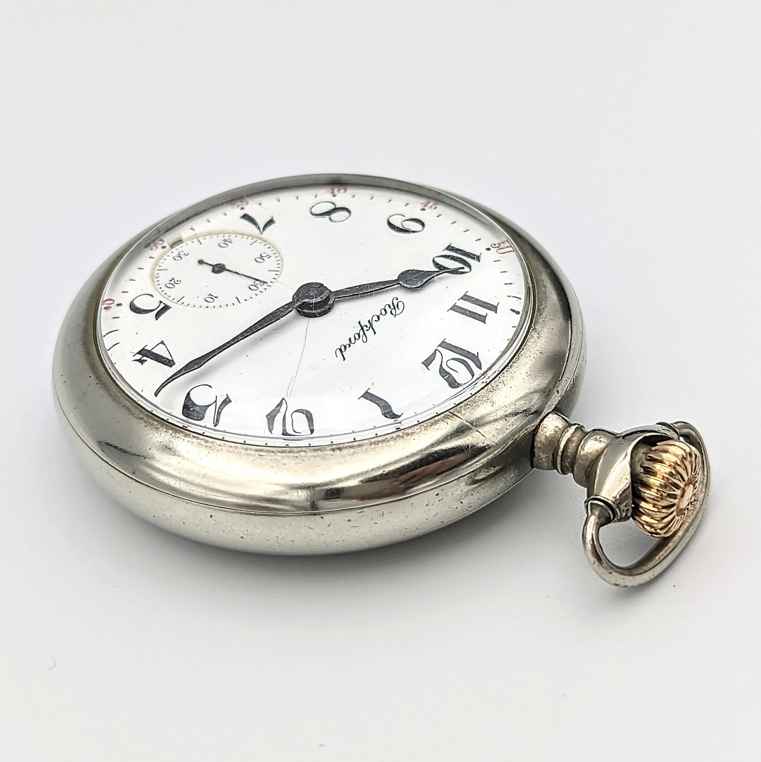 Antique 1910 ROCKFORD Pocket Watch Size 18s Grade 935 17 Jewels Pocket Watch