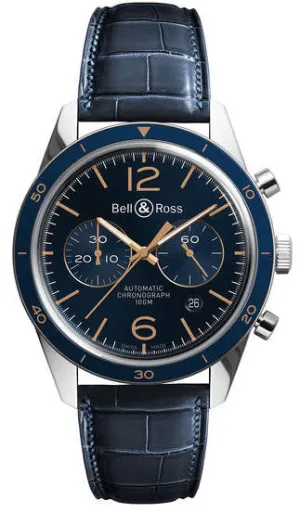 Bell & Ross Watch BR 126 Aeronavale Alligator Mens