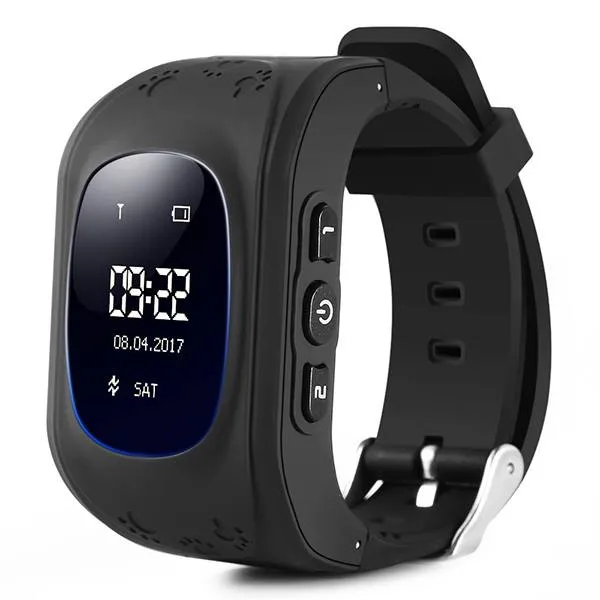 Black Q50 Kids GPS Smart Watch with Call Function