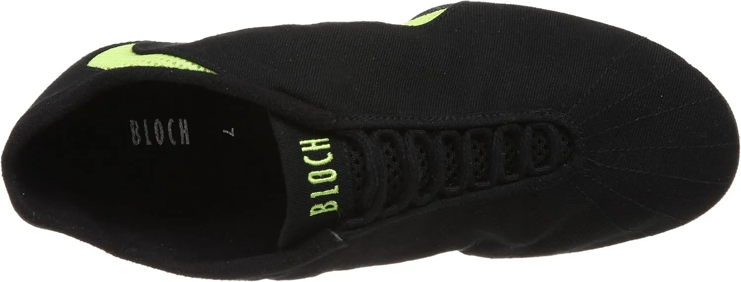 Bloch Dance Women's Amalgam Canvas and Mesh Split Sole Jazz Sneaker