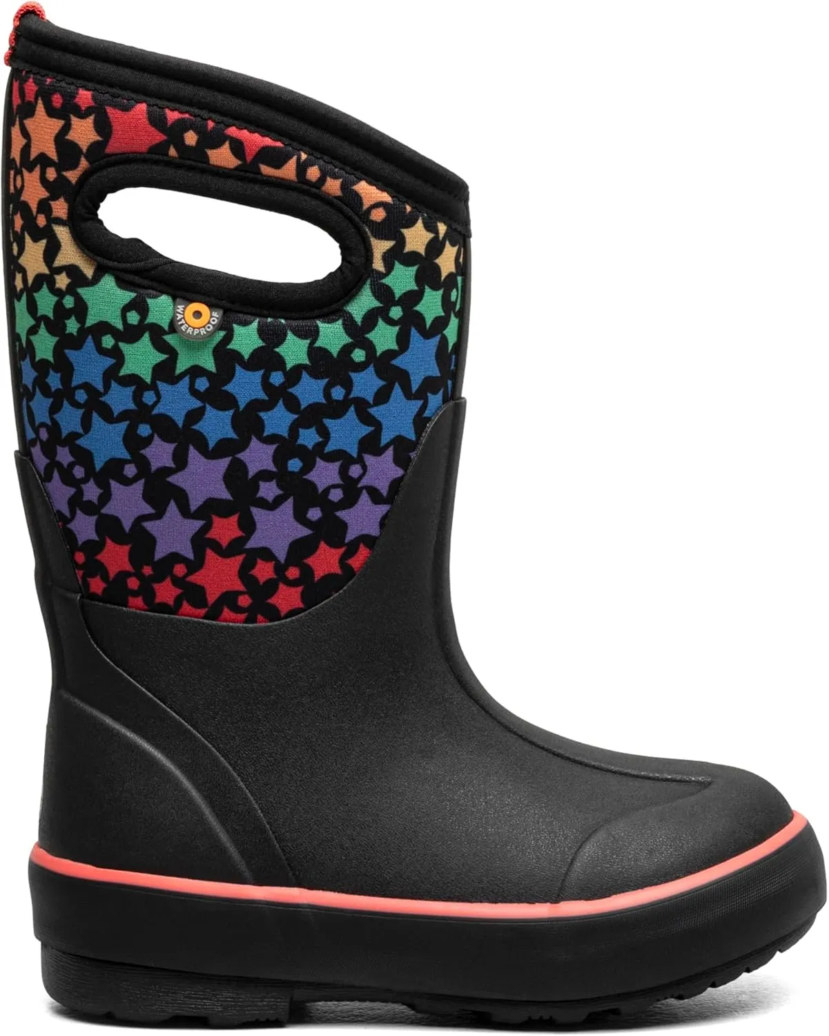 BOGS Unisex-Child Classic Ii-Rainbow Stars (Toddler/Little Big Kid) Rain Boot