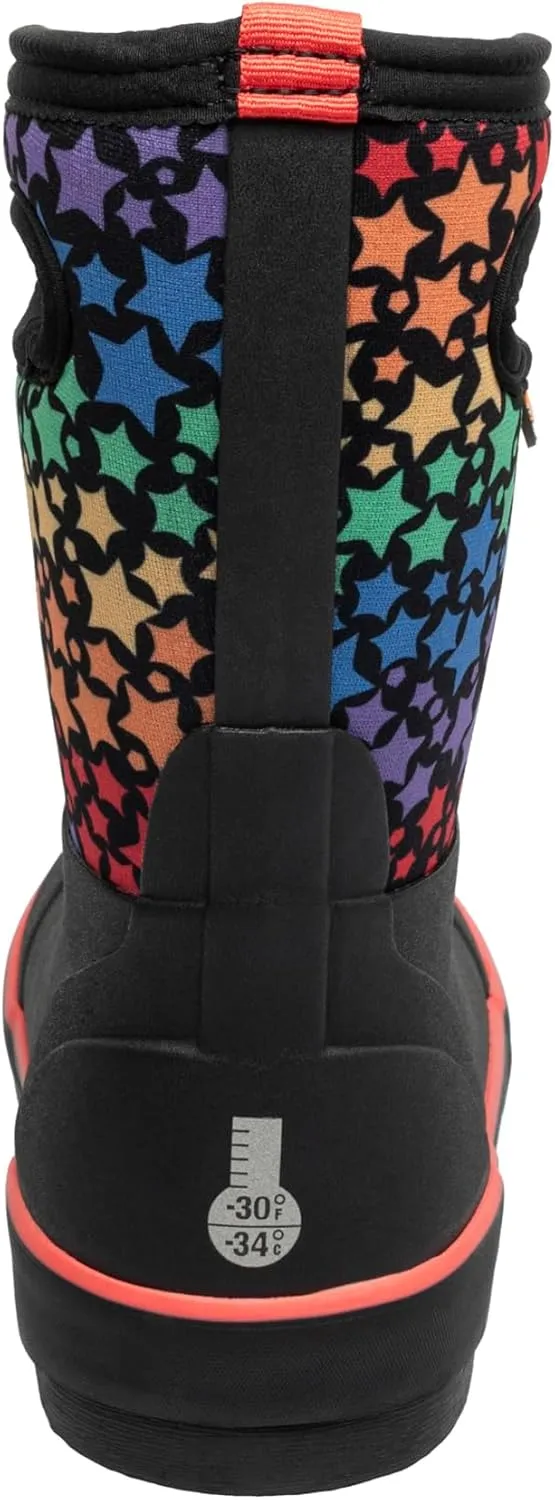 BOGS Unisex-Child Classic Ii-Rainbow Stars (Toddler/Little Big Kid) Rain Boot