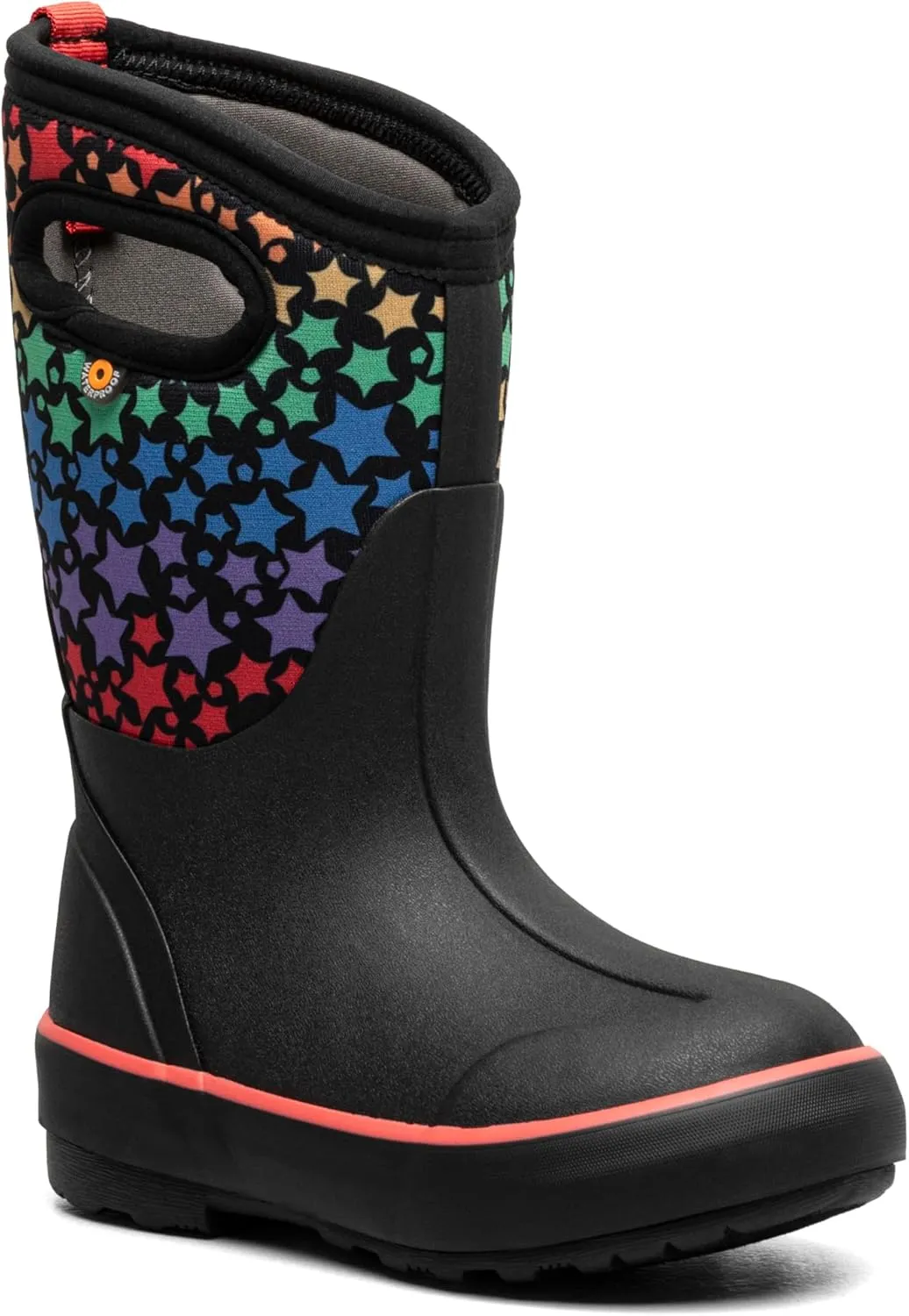 BOGS Unisex-Child Classic Ii-Rainbow Stars (Toddler/Little Big Kid) Rain Boot