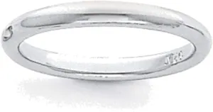 Bonyak Jewelry Platinum 3mm Lightweight Comfort-Fit Wedding Band Size 11.5 Elegant