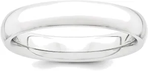 Bonyak Jewelry Platinum 4mm Lightweight Comfort-Fit Wedding Band Size 6.5 Chic