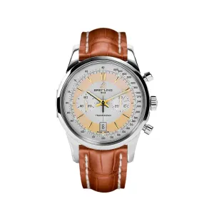 BREITLING Transocean Chronograph Stainless Steel Automatic Mens Watch AB015412/G784 737P