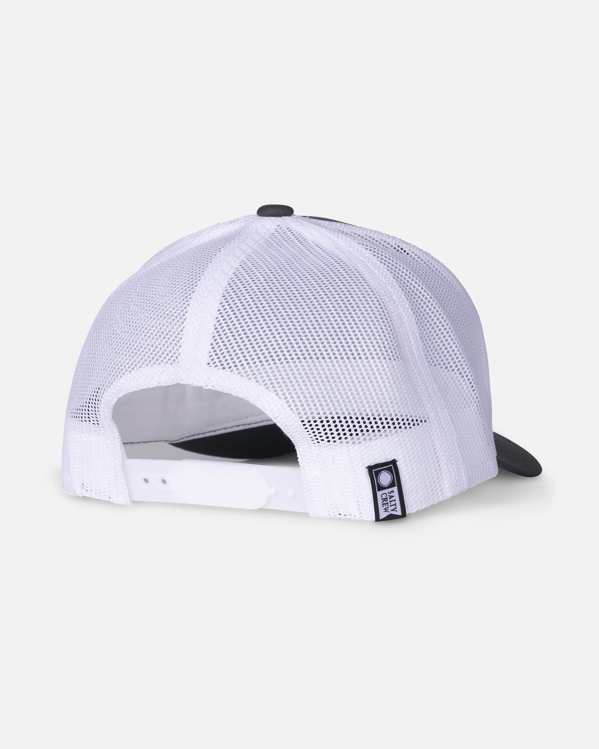 Bruce Retro Trucker Hat - Charcoal White