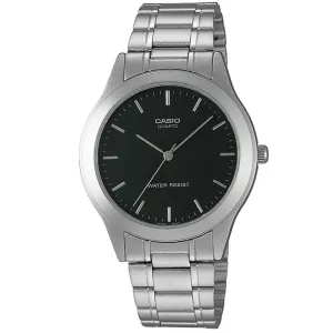Casio Classic Stainless Steel Black Dial Men's  Watch - MTP1128A-1A