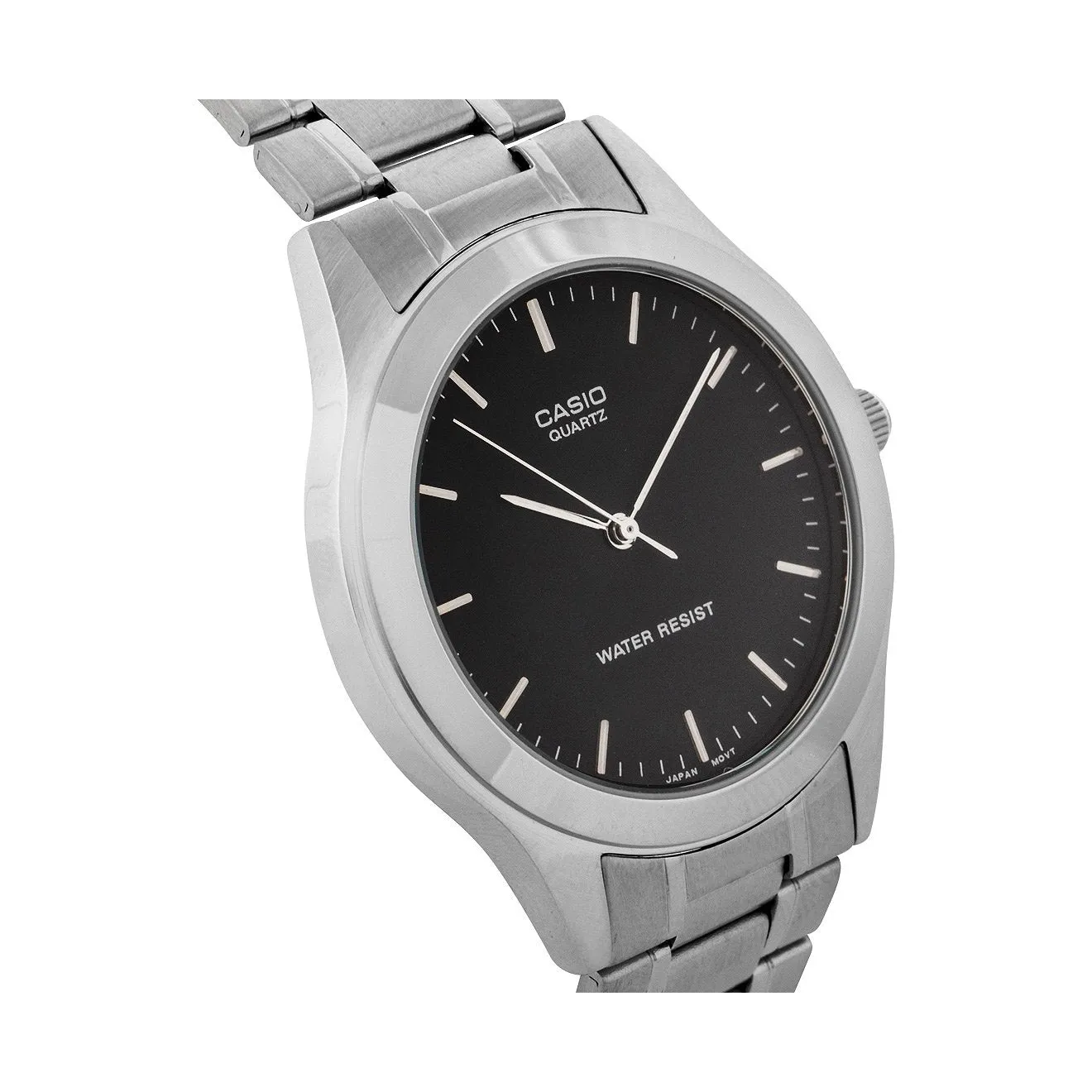 Casio Classic Stainless Steel Black Dial Men's  Watch - MTP1128A-1A