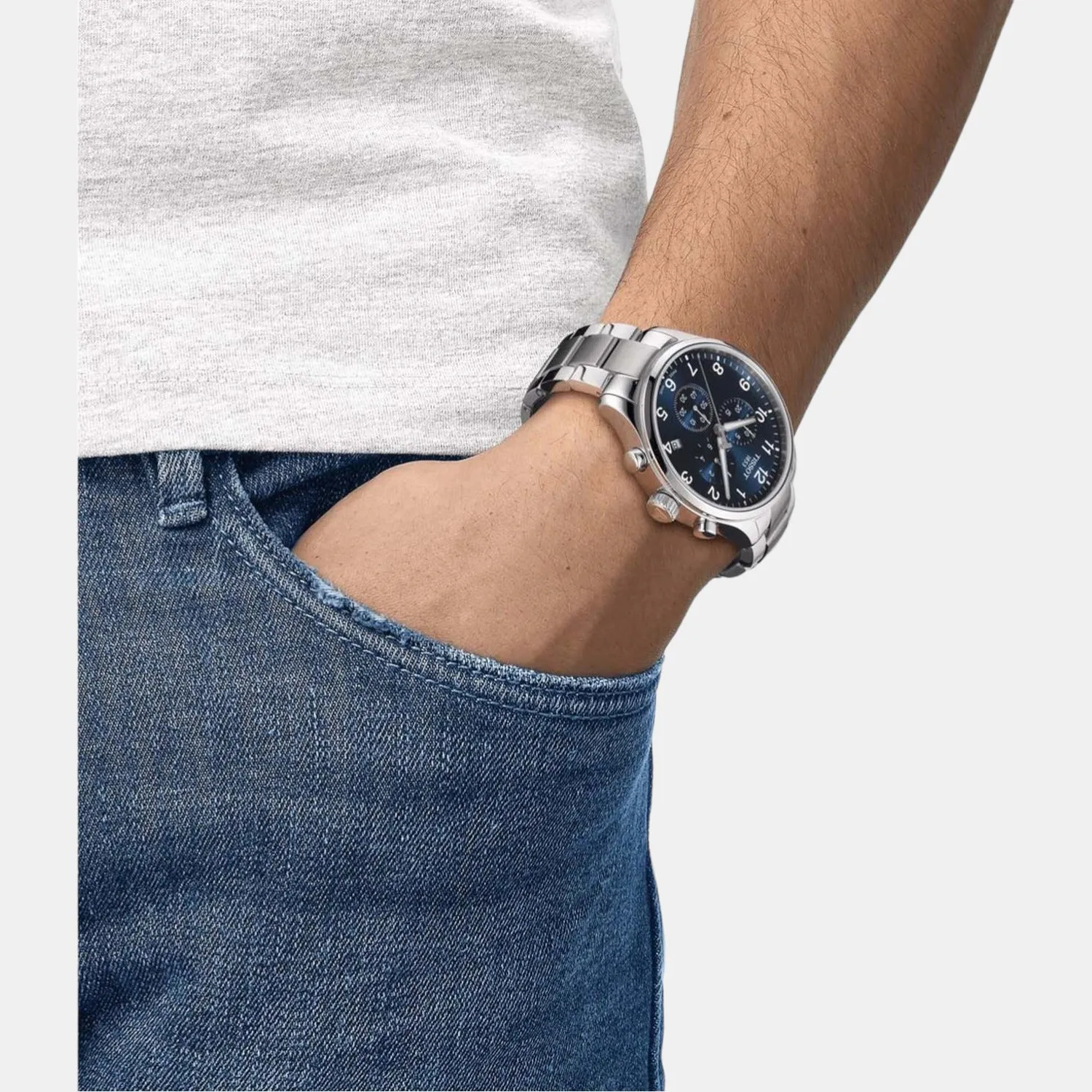 Chrono Xl Men Stainless Steel Watch T1166171104701