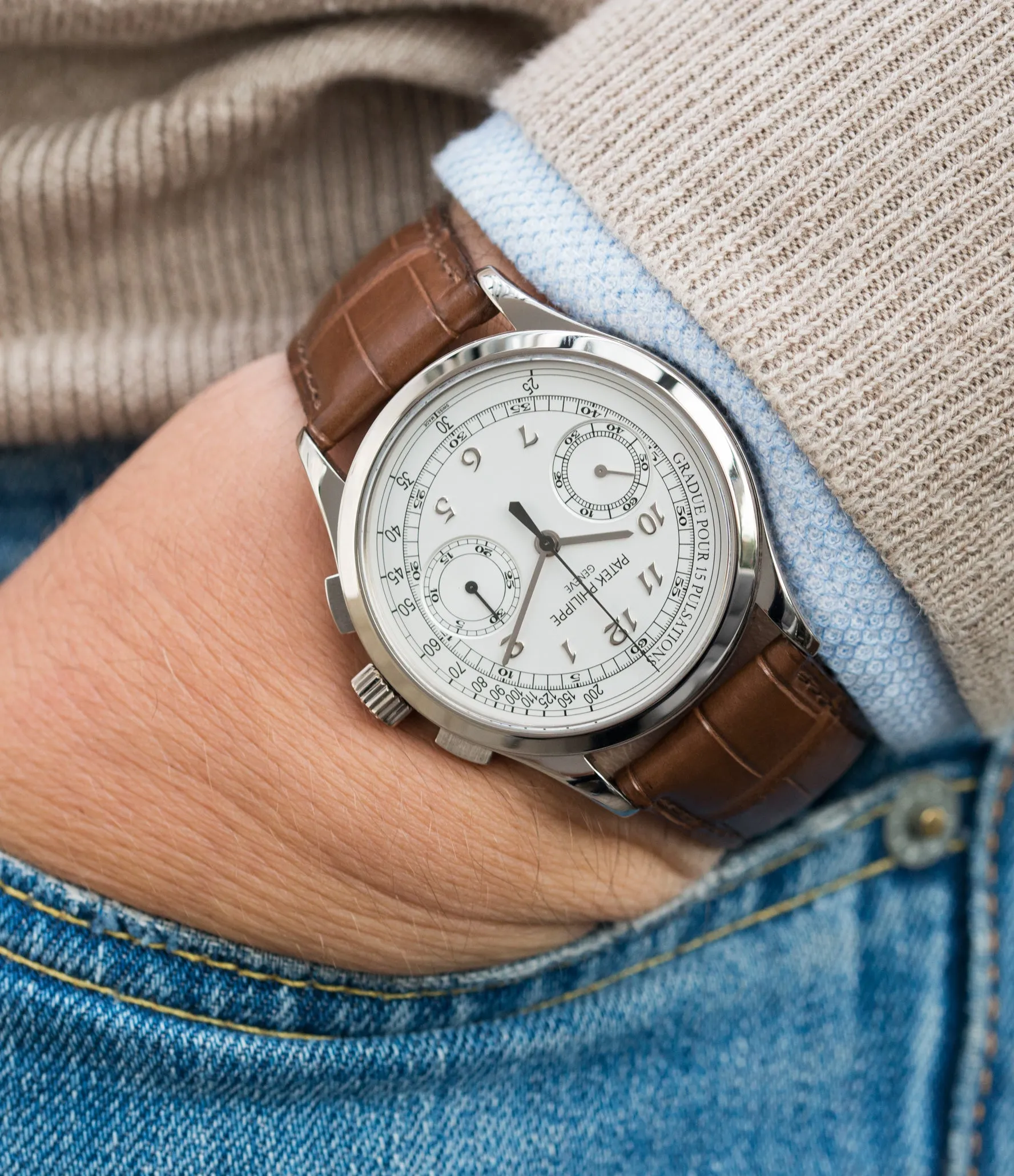 Chronograph 5170G-001 | Pulsation Scale | Grey Gold