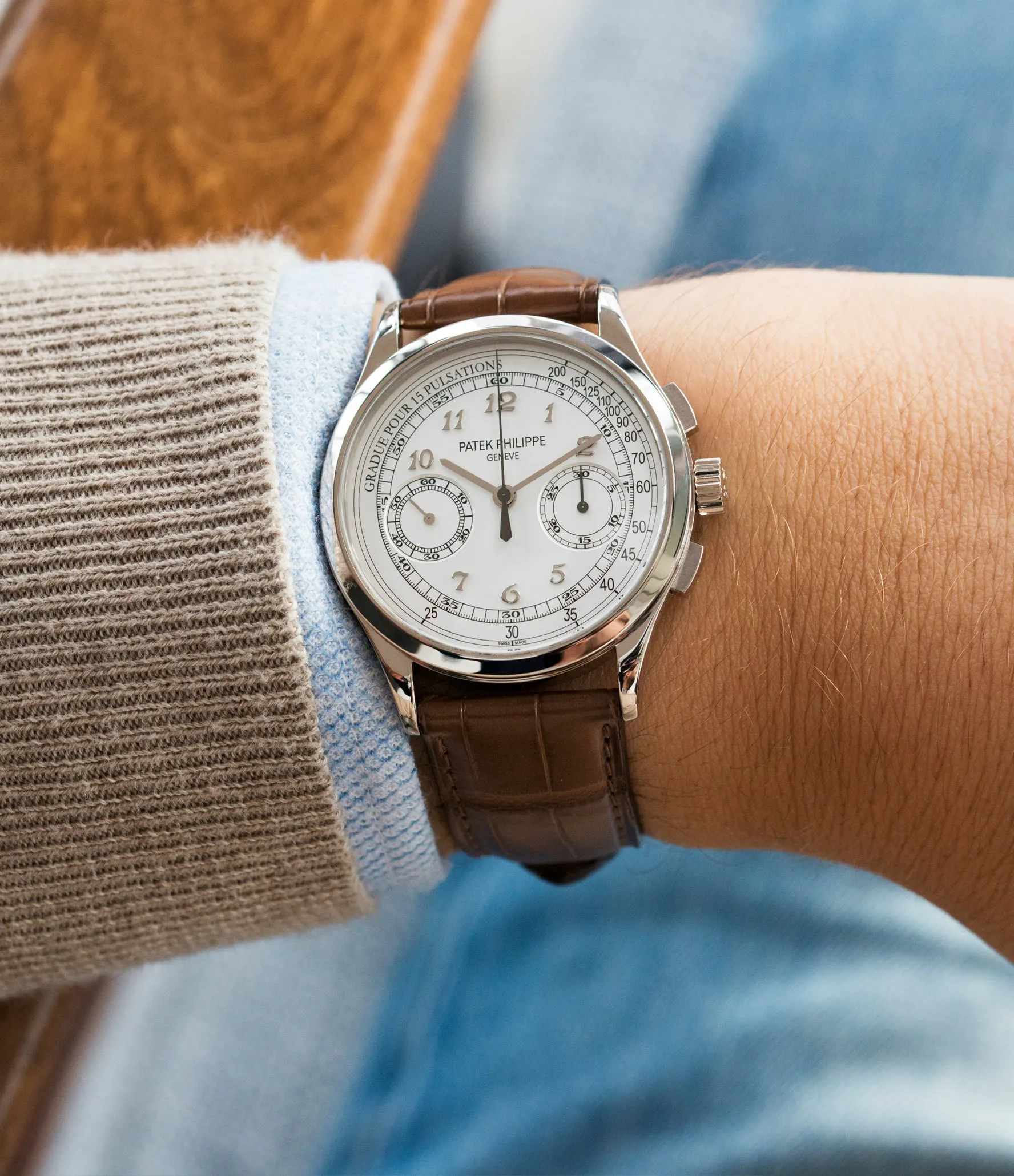 Chronograph 5170G-001 | Pulsation Scale | Grey Gold