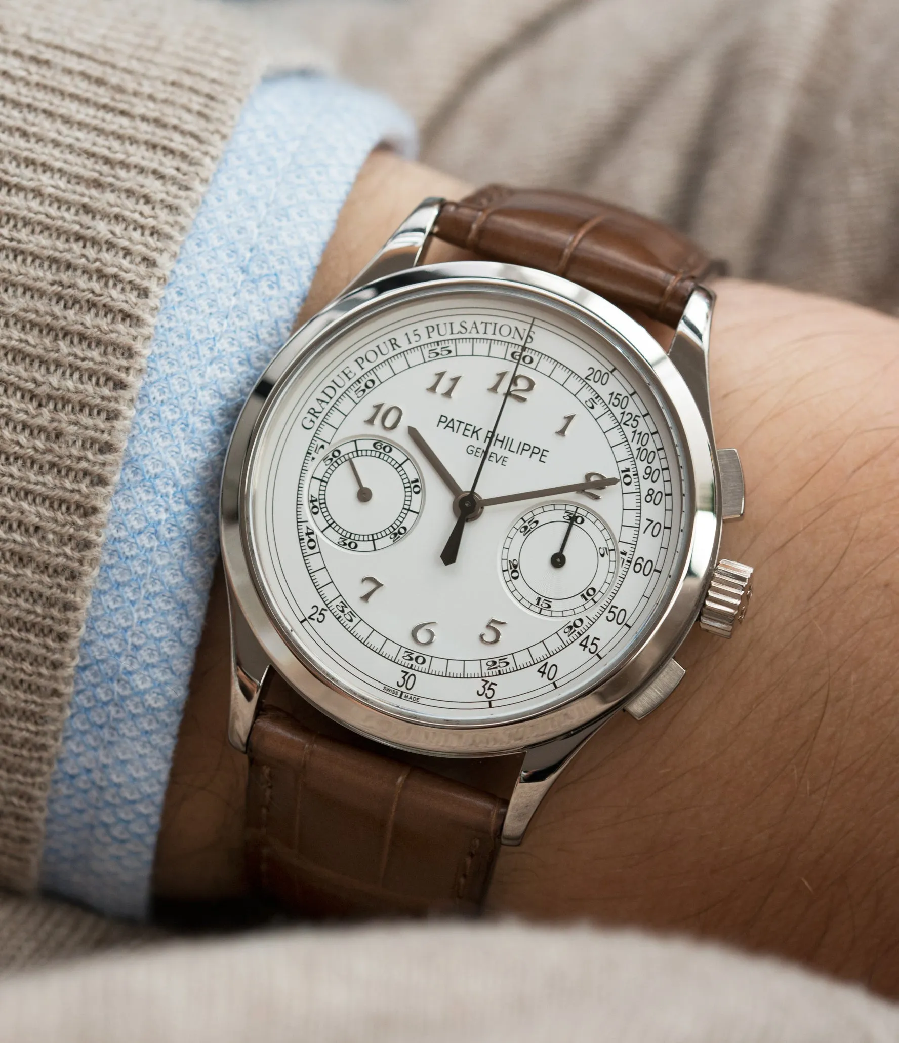 Chronograph 5170G-001 | Pulsation Scale | Grey Gold