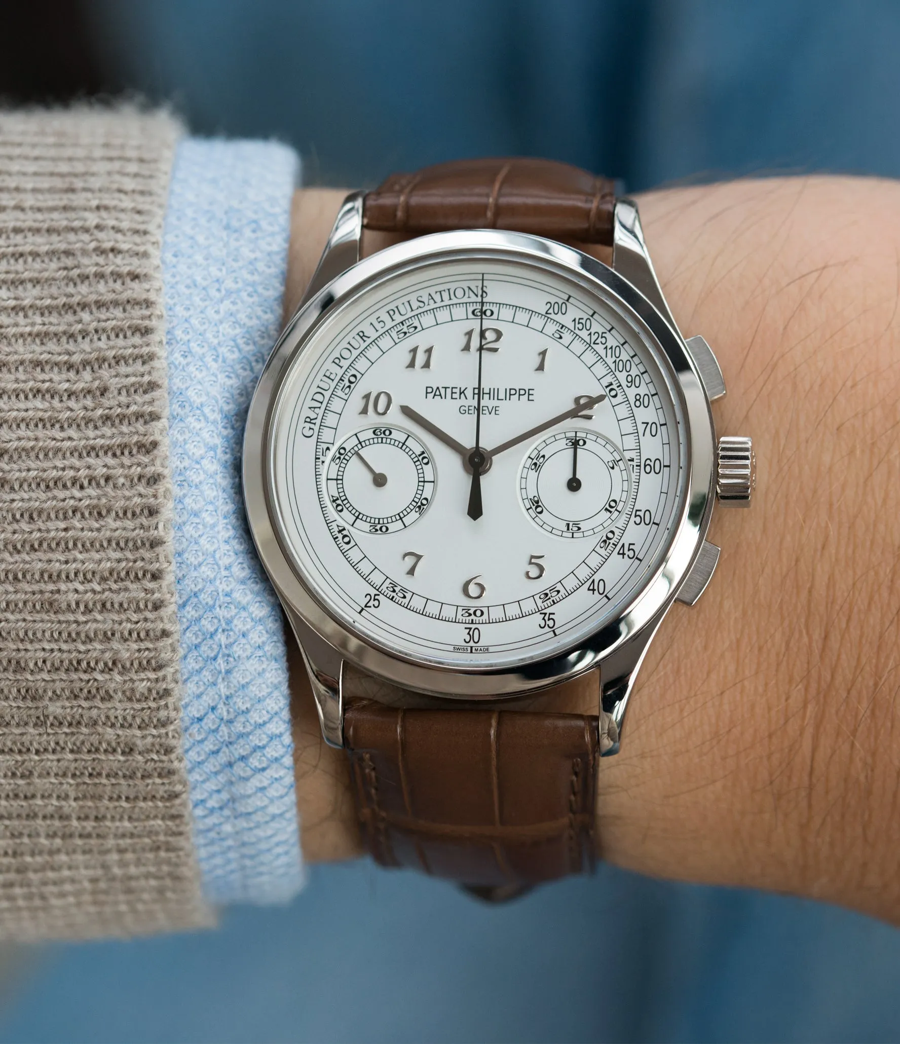 Chronograph 5170G-001 | Pulsation Scale | Grey Gold