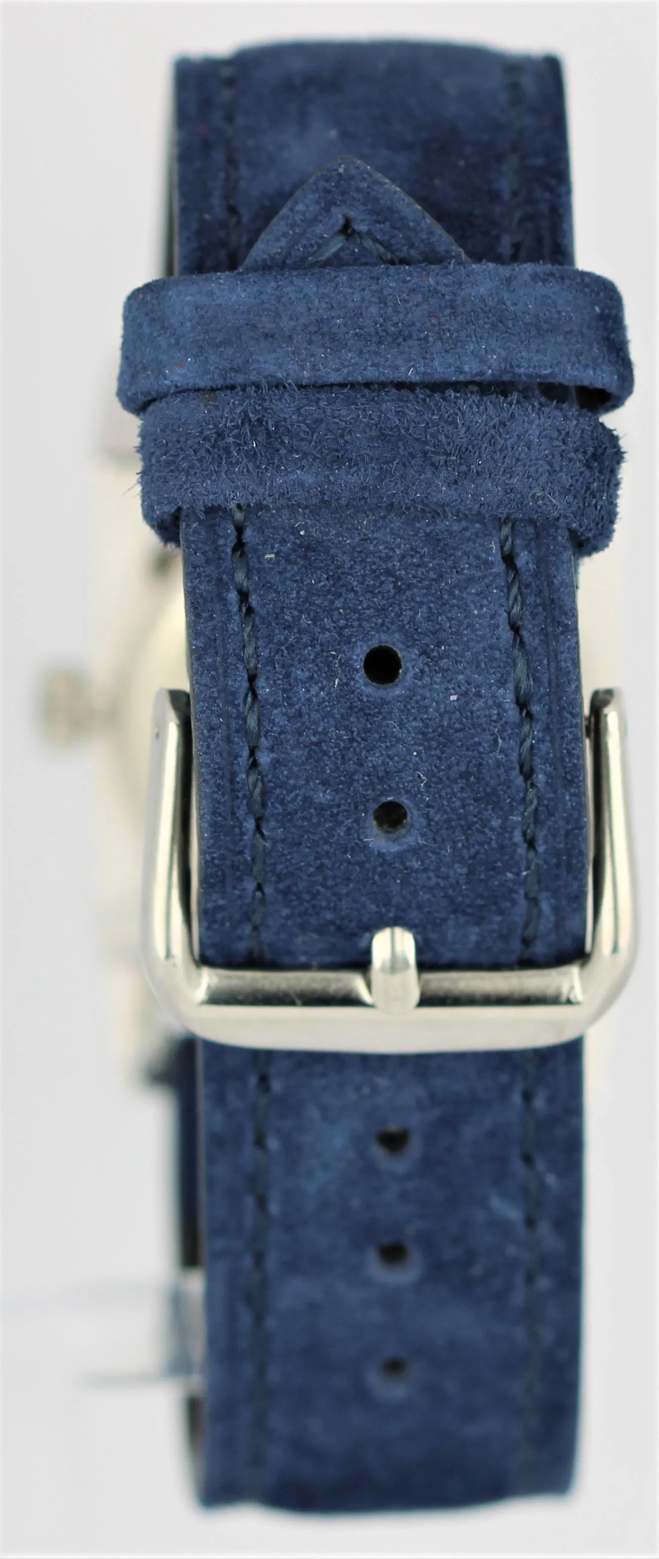 Circa 1930's Vintage Art Deco Geneva Platinum DIA Enamel Blue 17 Jewels Watch
