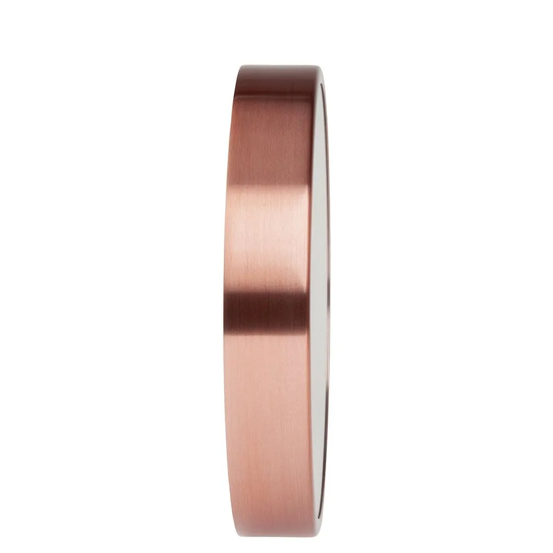 Copper Coloured Wall clock, 25 cm