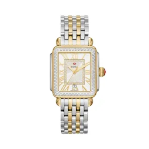 Deco Madison Two-Tone Gold Diamond Dial Watch, 33mm