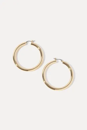 Freda Hoops in Gold