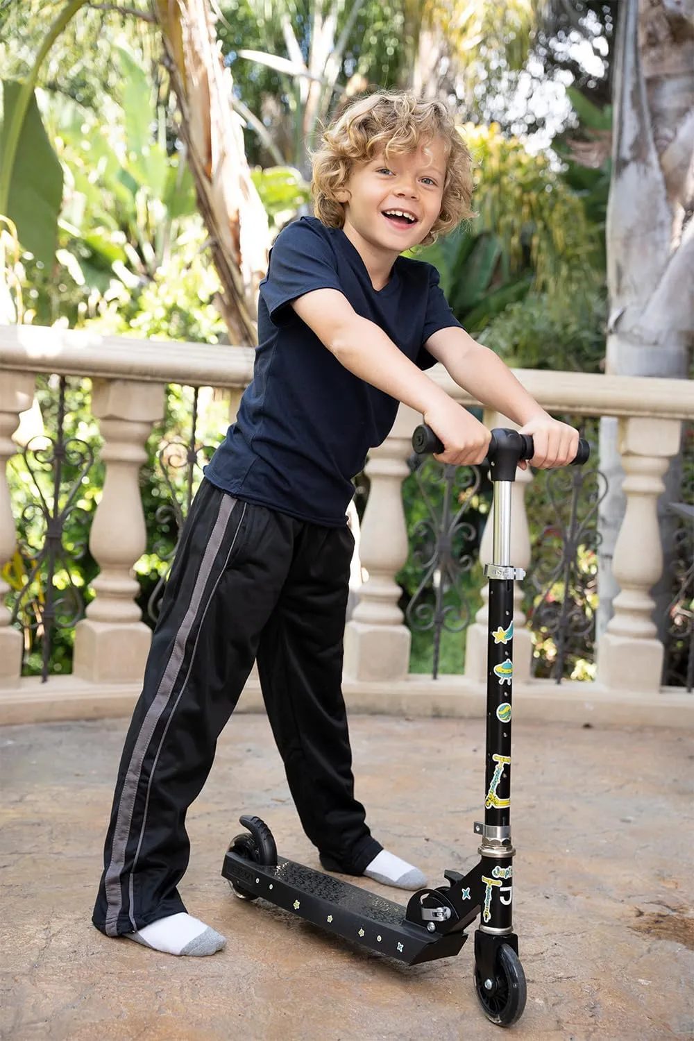 Gioberti Boys Track Jogger Athletic Pants - with Zip Bottom