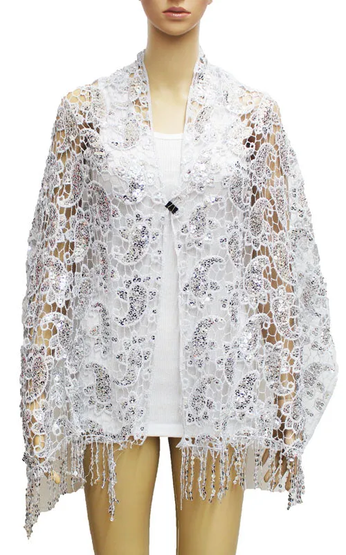 Glittering Sequin Shawl-SHW044