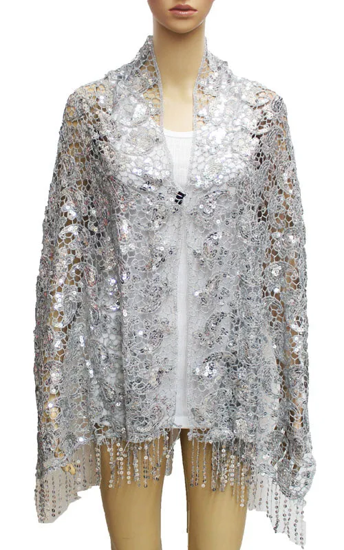 Glittering Sequin Shawl-SHW044