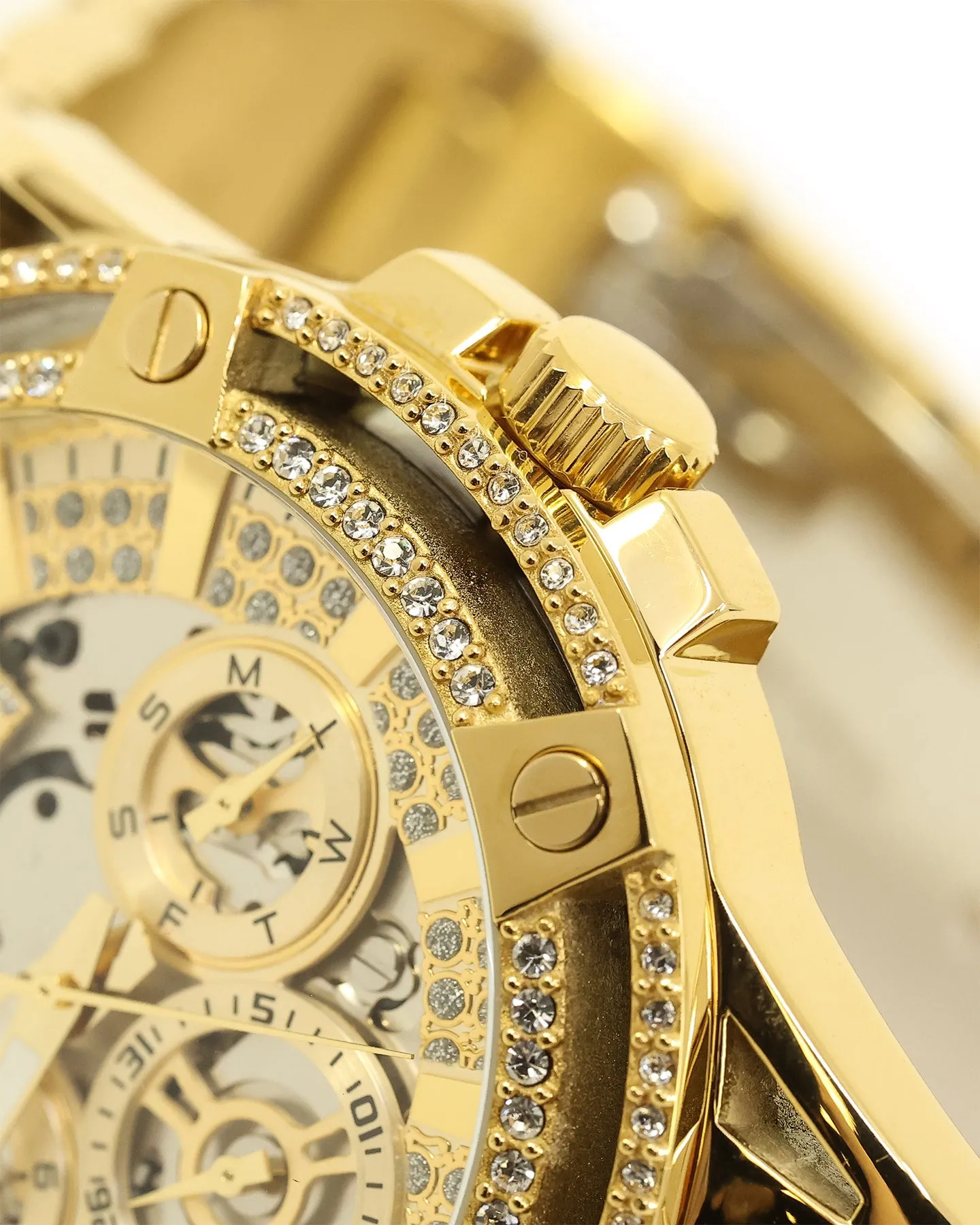 Guess Mainline King Watch Gold